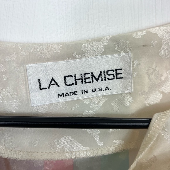 Vintage Satin Pastel Striped Oversized Blouse Sz S - Picture 7 of 11